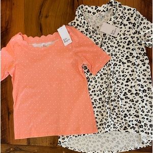 Kim Rogers Set of TWO Tops, NWT, Perfect for Spring and Summer, Size Small